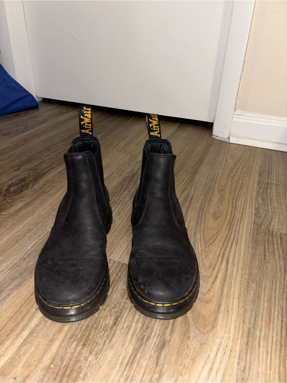 Dr. Martens Black Slip Resistant Leather Chelsea Boots